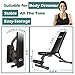 FEIERDUN Weight Bench, Adjustable Workout Bench with Incline & Decline, 700lb Weight Capacity Weight Benches, 1538MM Extended Size Utility Benches, Foldable No Assembly Need Benches