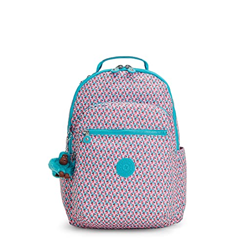 Kipling ソウル ソリッドラップトップバックパック, ポピージオ, 12.75" L x 17.25" H x 9" D