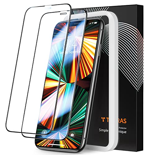 TORRAS 2-Pack for iPhone Air Screen Protector [12Ft Military-Grade Shatterproof] [9H+ Aerospace Tempered Glass] Anti-Scratch Full Coverage Fit iPhone Air (6.5 inches)