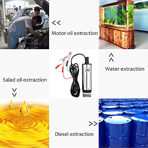 DC 12 V / 24 V Bomba Submersível para Bombeamento de Óleo l Água 51mm Óleo de Água Bomba de Transfer