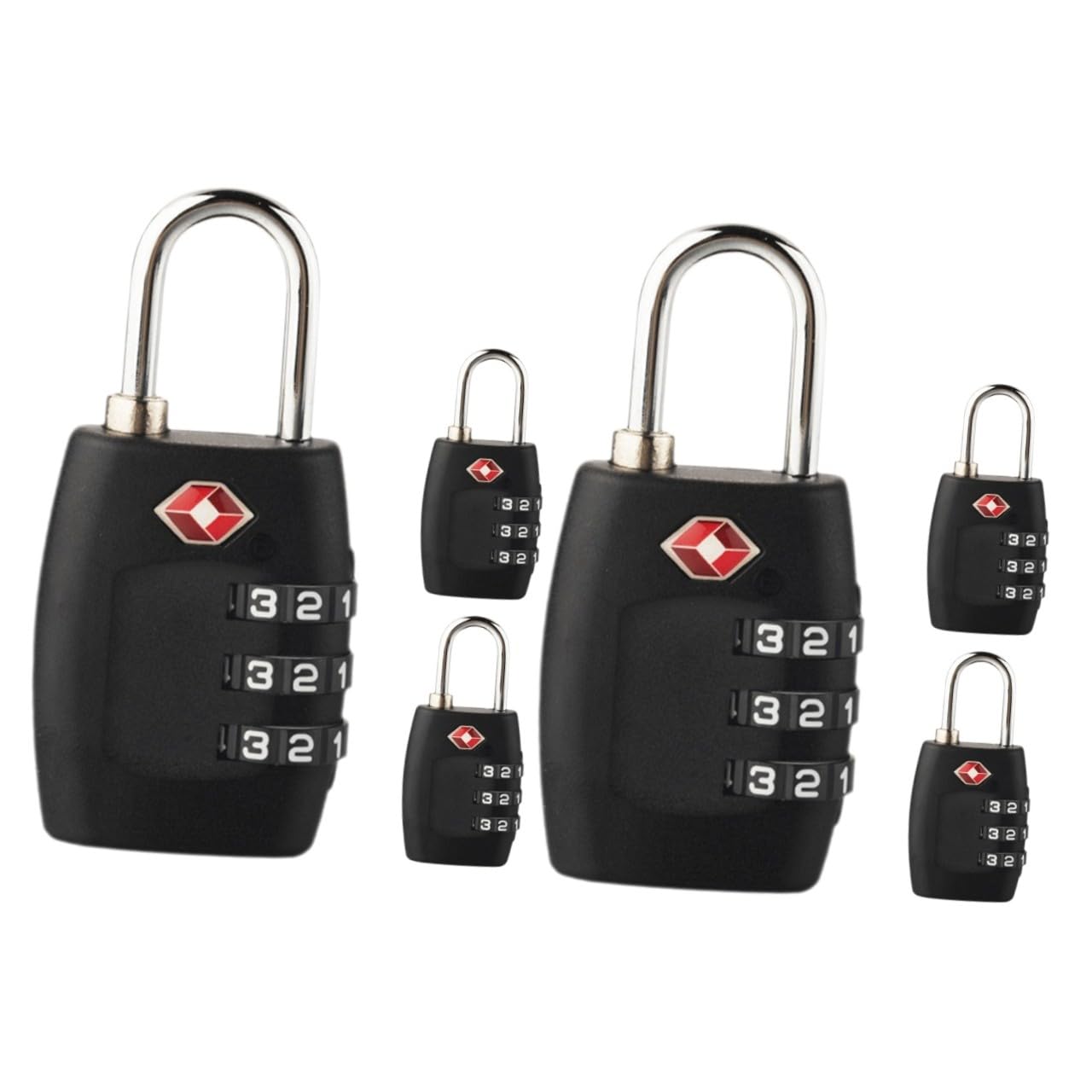 Angoily 6pezzi Serrature Combinazione Per Valigie Sicurezza Alta Per Viaggi e Bagagli Design Elegante e Facile Da Usare Adatte Per Zaini e Borse