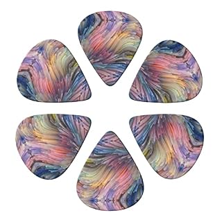 Dream Colorful Lot de 6 médiators pour guitare acoustique, guitare électrique, basse, ukulélé – fins, moyens et épais. - Les Beatles, Paul McCartney, John Lennon, RIngo Starr, George Harrison Dream Colorful Lot de 6 médiators pour guitare acoustique, guitare électrique, basse, ukulélé – fins, moyens et épais. – Image 4