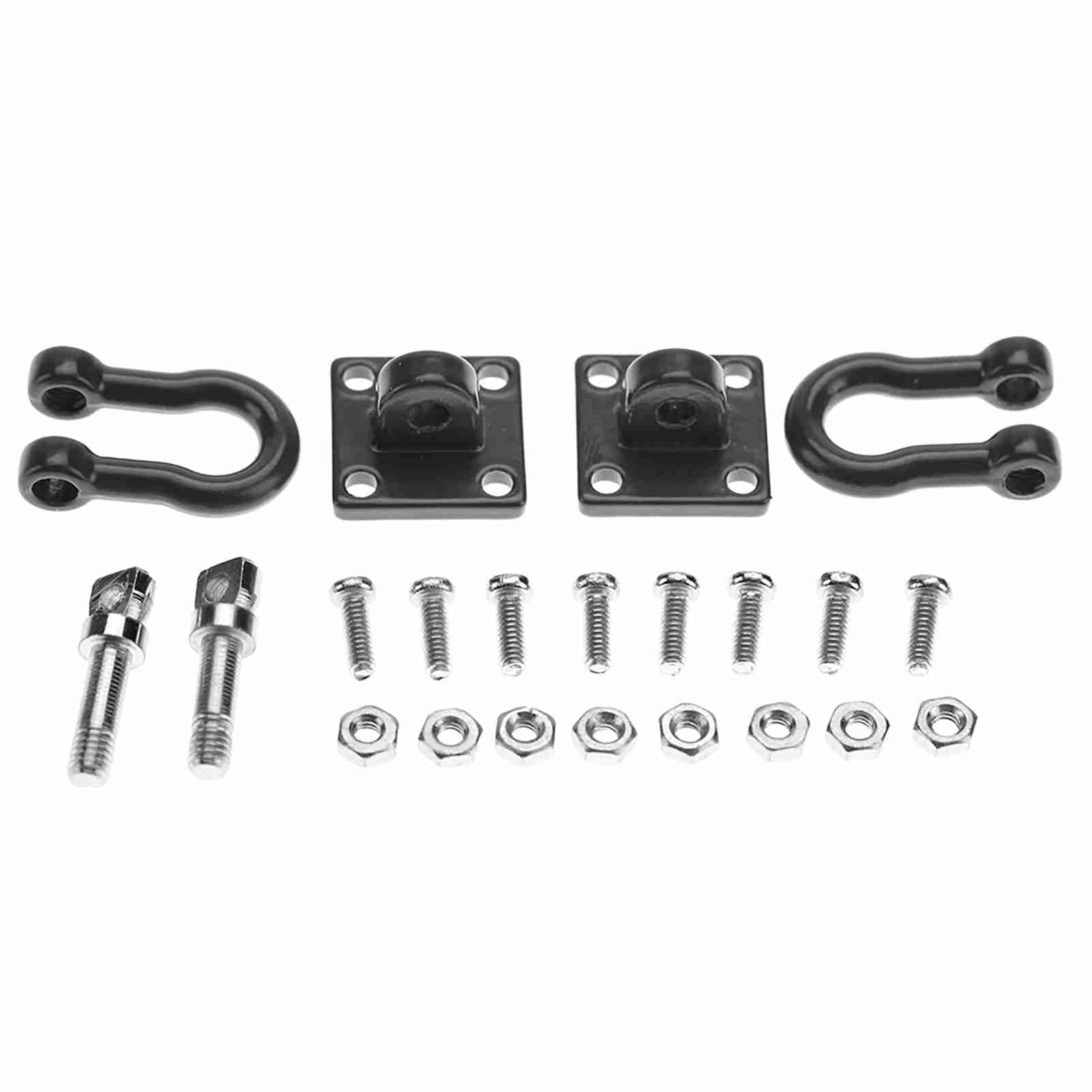 Lot De 8 Crochets De Remorquage En Métal Pour Voiture RC 1/10 - Compatible Axial SCX10, D90, TF2 - Anodisé Rouge