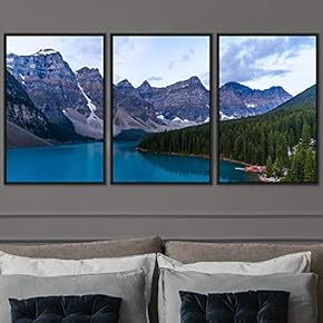 signwin 3 Piece Framed Canvas Wall Art Calming...