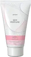 Avon Desodorante em Creme Antitranspirante, Sem Perfume, 48 Horas de Proteção, Fórmula Suave para Peles Sensíveis, 50g