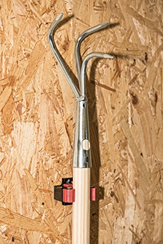 Connex Gerätehalter Kunststoff bis 35mm / Klemmhalter / Besenhalter / Wandhalter / Ordnungssystem / Garten / GH135