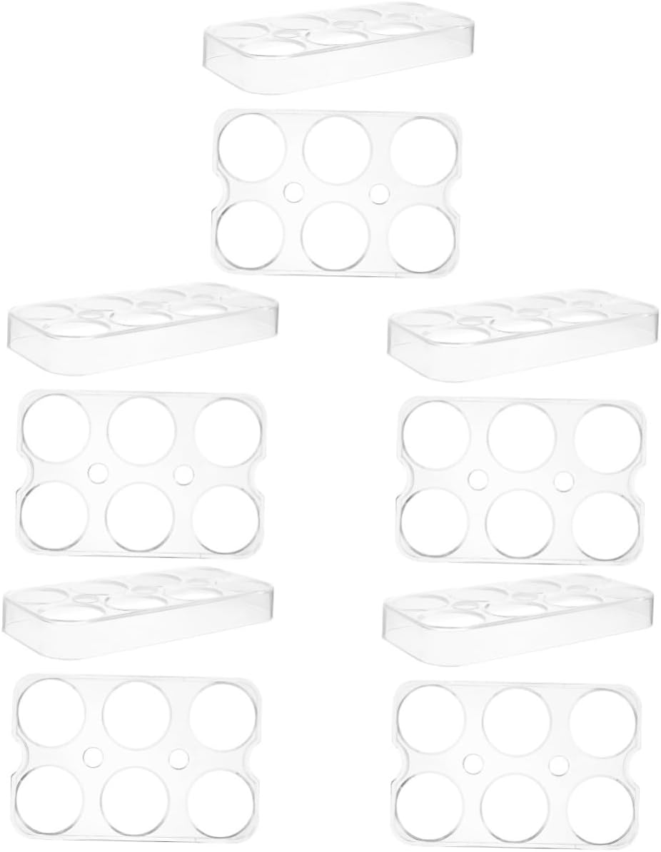 POPETPOP 10pcs Holder for Refrigerator Slot Slot Design Space-saving Storage for Kitchen Organization Prevents Eggs from Rolling and Breaking