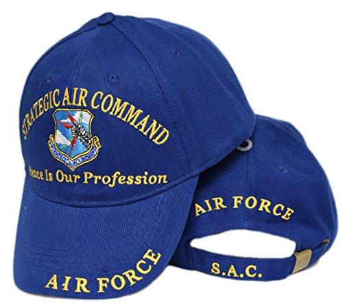 Air Force Usaf Strategic Air Command Peace Is Our Profession Sac Blue Embro Cap Hat #TOP2