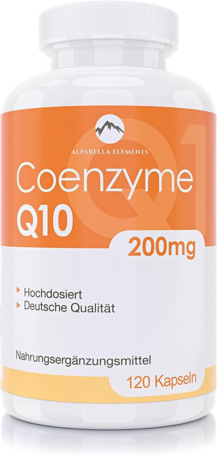 Coenzyme Q10 - Vegan - 120 HIGH DOSE Capsules with 200mg Coq10 Each