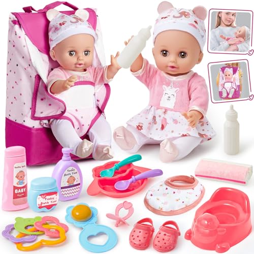 G.C Accessoire Poupee Bebe Jouet Fille 3 4 5 6 Ans, Poupée Bébé 36cm & Sac à Dos & Vêtements & Pot Bebe & Accessoire Poupee, Accessoires Poupée Jeu de...