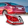 AKKON - Fit 2014 2015 Nissan Altima [Incandescent] Grey Edge Trim 4-Door Left Driver Side Tail Lights OE Style
