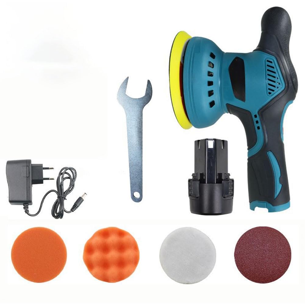 Lucidatrice Auto, Lucidatrice Elettrica a 8 Stadi per Ceratura e Riparazione, Utensile per Levigatura e Lucidatura Senza Fili per Lavori di Dettaglio, Lucidatura, Ceratura e Rimozione Graffi