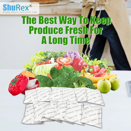 ShuRex Kit de preservador de frescor da Produce - Mantenha frutas e legumes frescos por mais tempo,
