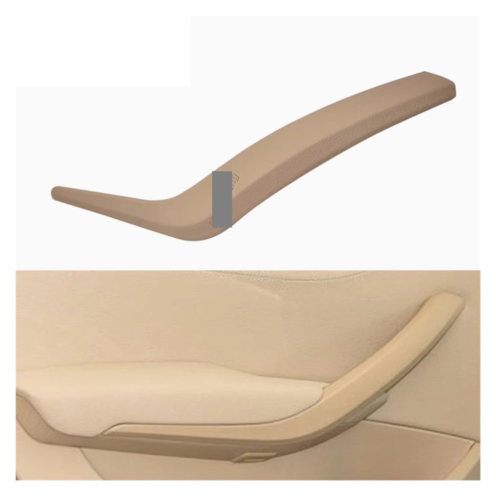 Eshgtuo Beige Left Interior Door Handle Replacement Upgraded Left Right Interior Door Pull Handle Armrest Outer Cover Trim For Bmw For X1 E84 2010-2016 Interior Door Pull Handle Trim(Beige Left)