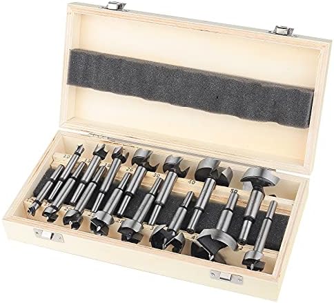 HPHOPE 30mm Forstner Bit, Forstner Drill Bit 30mm for Wood, Round Shank Drill, Length 90mm