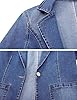 ebossy Women's Classic Notch Lapel Denim Blazer On... #3