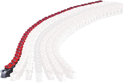 EK Chains 520 MVXZ2 Quadra-X Cadena de anillo (120 eslabones) (rojo)
