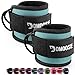 DMoose Fitness Ankle Straps for Cable Machines (Pair) - Stainless Steel Double D-Ring, Adjustable Comfort fit Neoprene, Glute & Leg Workouts - for Women & Men