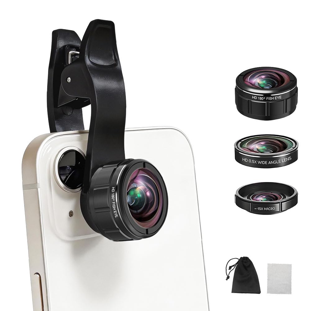 Amazon.co.jp: 3In1スマホカメラレンズセット 小型 広角レンズ マクロ