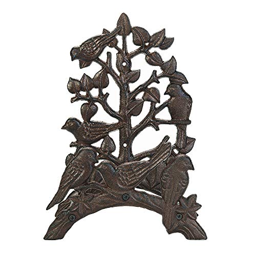 Sungmor Heavy Duty Cast Iron Hose Holder,Garden & Yard Decorative Birds Wall Mounted Hose Butler,Water Pipe Holds,Rack,Hanger,Antique Wall Decorations #TOP1