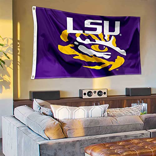Louisiana State Lsu Tigers Eye Of The Tiger Flag #TOP3