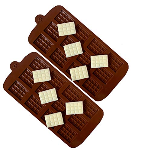 Diamond Found Moldes de silicona para caramelos, moldes de chocolate, antiadherentes, reutilizables, para hornear, caramelos, proteínas y barras de energía --2PCS Cover