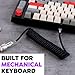EPOMAKER Mix 1.8m Coiled Keyboard Cable, USB C to USB A TPU Cable for Mechanical Gaming Keyboard, with Detachable Metal Aviator for Custom Keyboard, Black