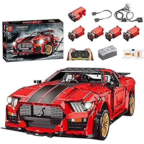 APRILA Technic Remote Control Car for Ford Mustang Shelby GT500 Building Set, 2.4Ghz RC Racing Car Building Brick, 3386Pcs Vehicles Construction Toy for Kids, Compatible with Lego Technic Cover