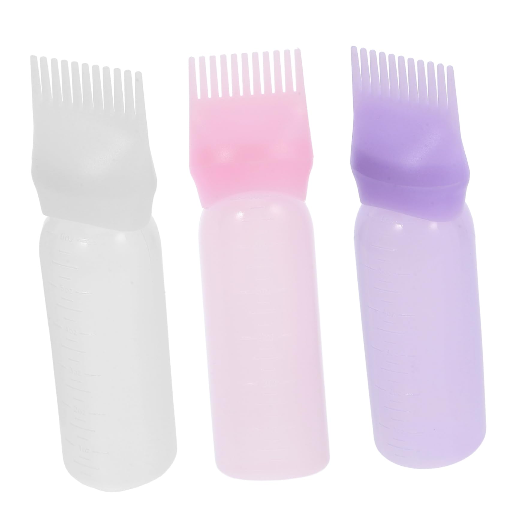 Set 3 Flaconi Applicatori per Colore Chioma con Pettine 120ml