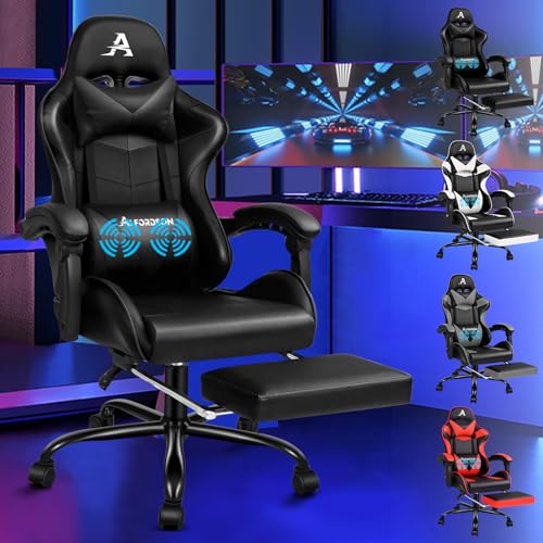 Sillas Gamer con Reposapies Marca ALFORDSON
