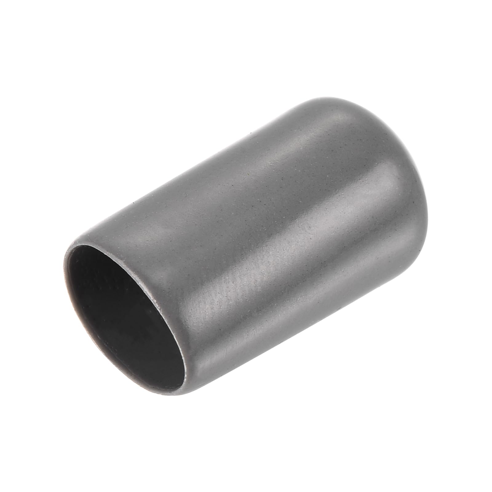 uxcell 20pcs Rubber End Caps 11mm ID Vinyl PVC Round Tube Bolt Cap Cover Screw Thread Protectors Dark Grey