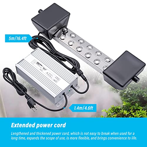 Khearpsl FOGGER 12 Heads Ultrasonic Fogger Pond Mister Fogger Atomizer Air Mist Humidifier For Water Fountain Pond Rockery Halloween Decoration thumb #5