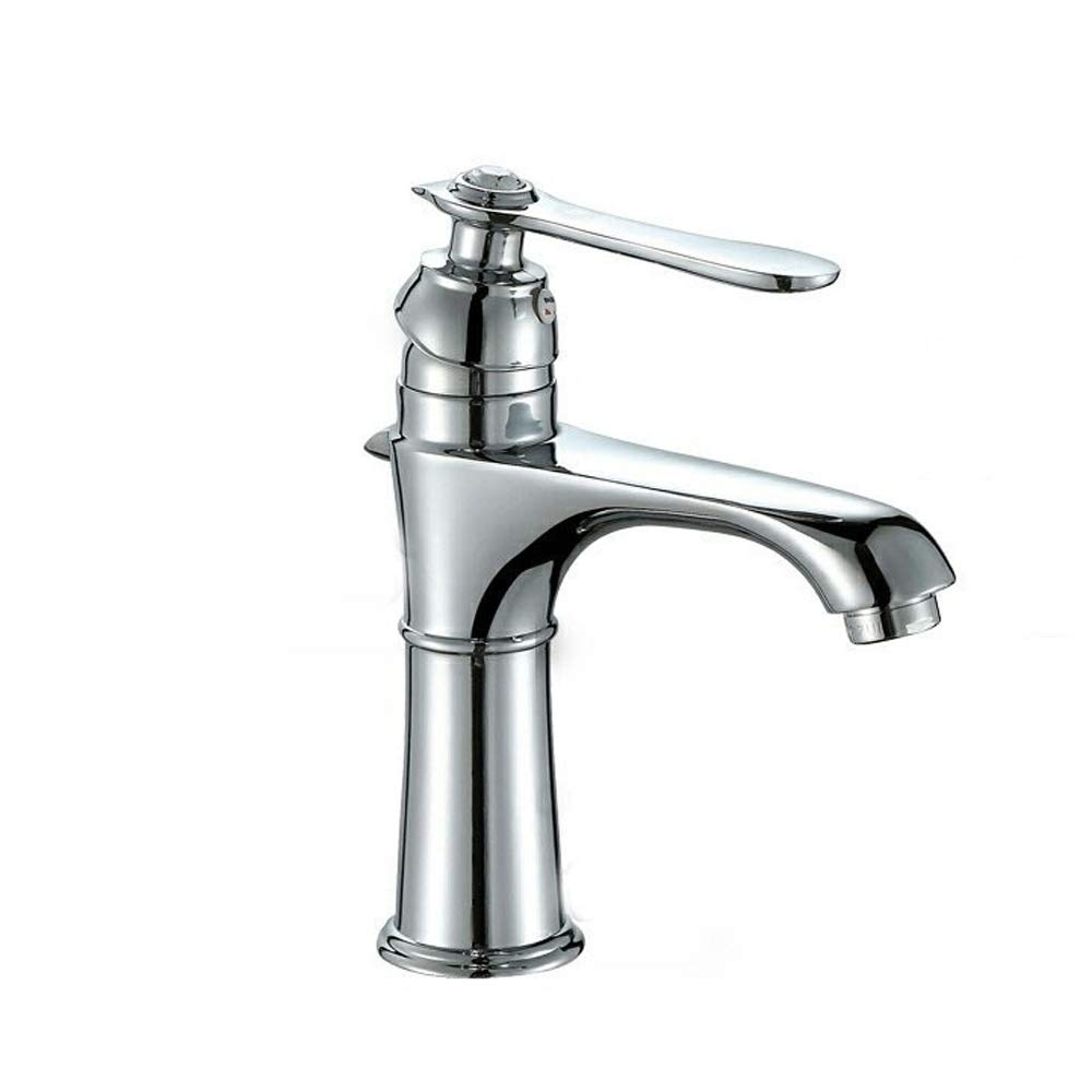 Robinet cuivre poignée simple à un seul trou pour lavabo et vasque - 8