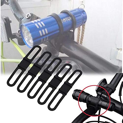 Dioche Lot de 5 attaches en silicone pour vélo, support de téléphone, sangles fixes en silicone Dioche Lot de 5 attaches en silicone pour vélo, support de téléphone, sangles fixes en silicone
