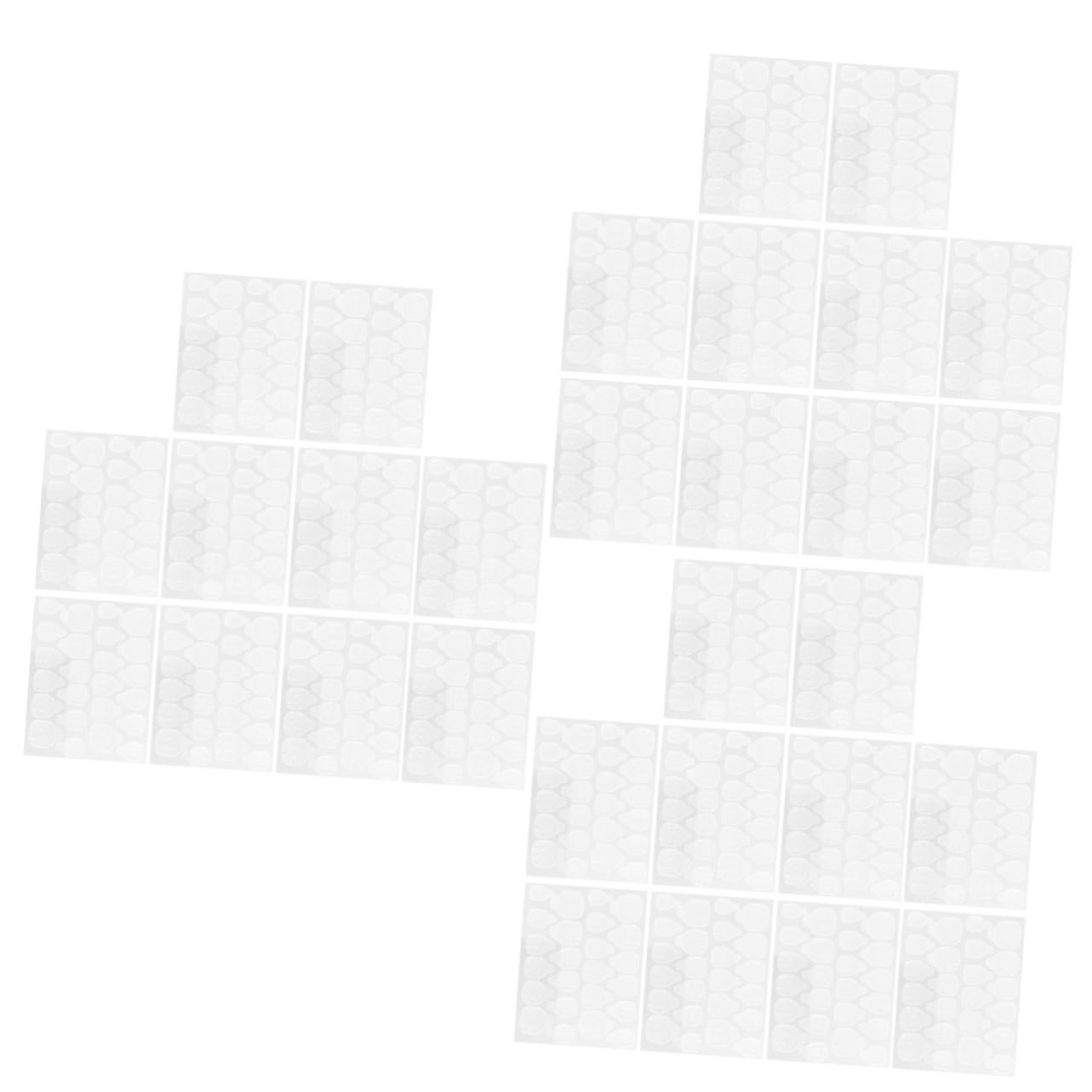 Healvian 150pièces Autocollants Adhésifs Pour Transparent Gel Jelly Colle Faciles à Utiliser Idéals Pour Manucure Et Décoration Parfaits Pour Événements Et Fêtes
