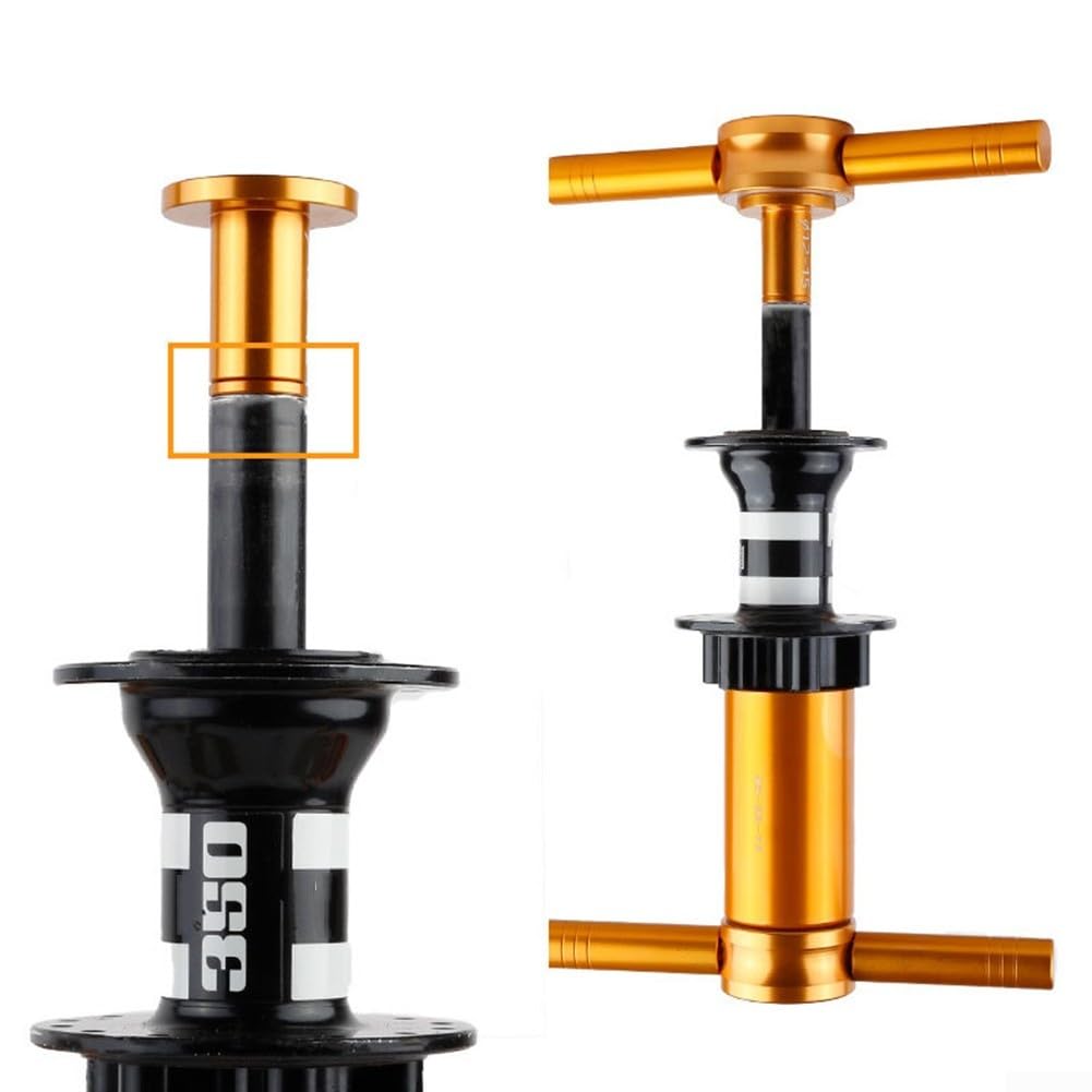 Set di 25 presse per cuscinetti per biciclette, kit di attrezzi per mozzo in lega di alluminio CNC, per montaggio ruota, sgancio rapido e cuscinetti dell'asse passante, strumenti di installazione e