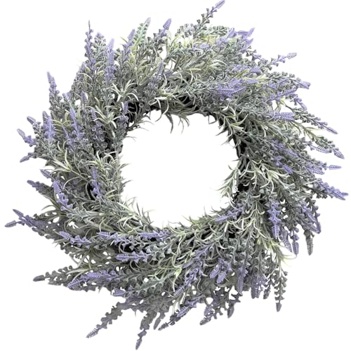 Ewowfam Wreaths for Front Door, Purple Flower Garland for All