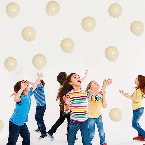 Image of Ivory White Balloons 60pcs 5inch Small Cream Balloon for Balloon Garland Arch 5'' Round Mini Neutral Light Nude Latex Balloon for Kids Birthday Party Decoration DIY Baby Shower Wedding Annversary