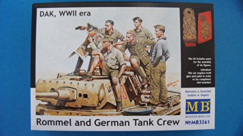 Masterbox 1:35 - Rommel and German Tank Crew DAK WWII