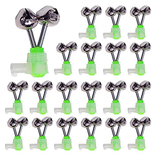20 Campane Da Pesca Luminose Con Clip - Allarme Per Canna, Suono Forte, Ideale Per Pesca Notturna - Foto 10