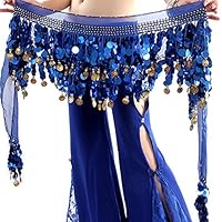 Buikdans, heupsjaal, bling pailletten, munt, buikdansen rok, wrap
