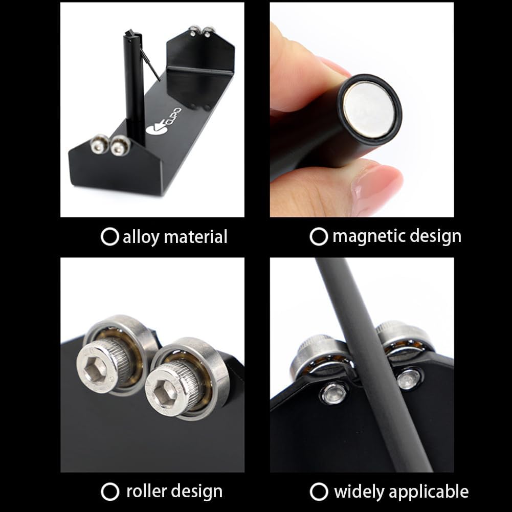 Archery Arrow Spinner Tester, Arrow Roller Straightness Detector Balance Check Tool Archery Accessories