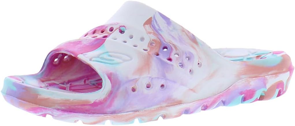 Skechers boys Foamies Hogan - Aqua Spurt Slide Sandal