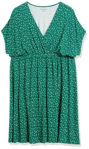 Image of Amazon Essentials Women's Surplice V Neck Swing Dress (Available in Plus Size)