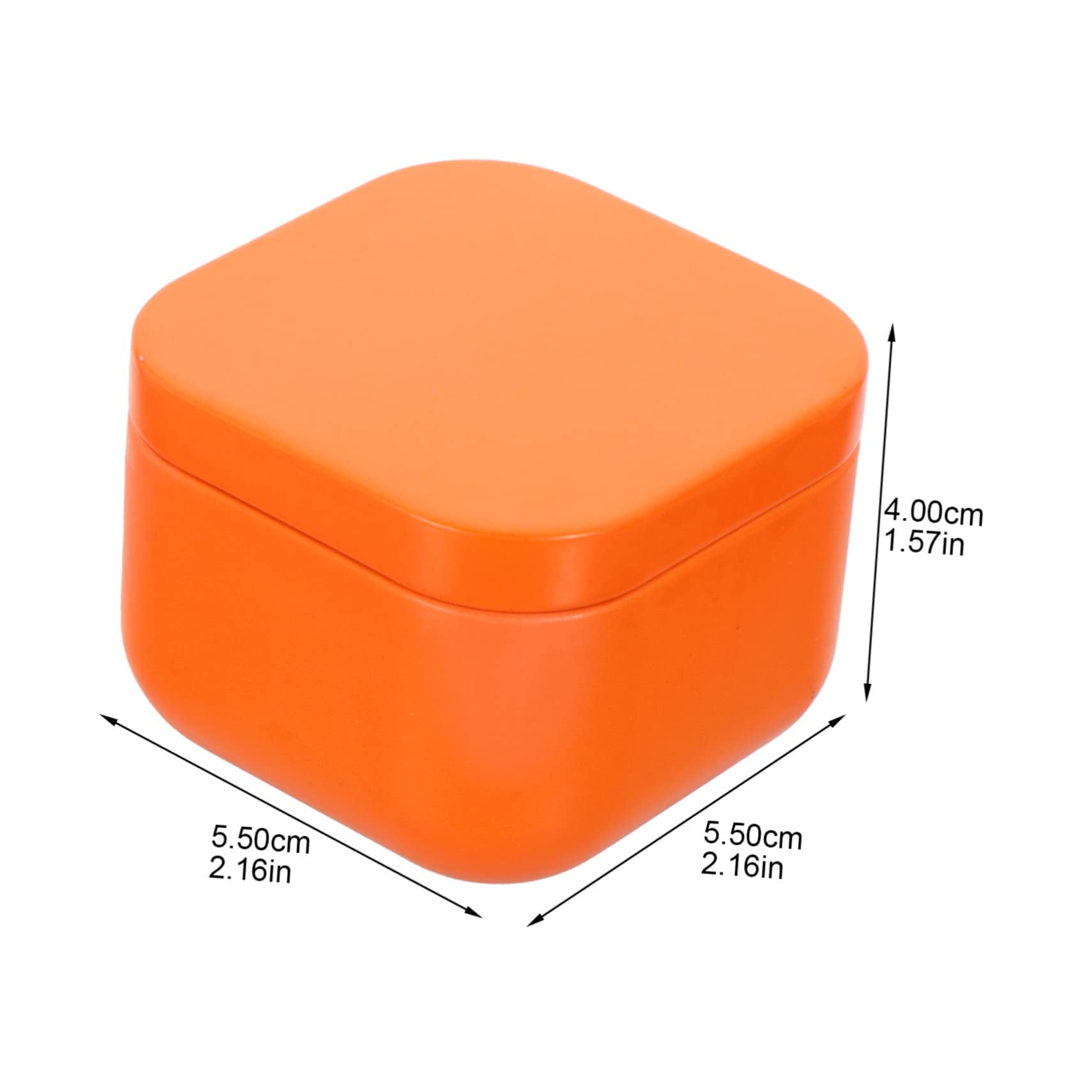 ERINGOGO Metal Candle Tins Lids 2 Pack Airtight DIY Candle Holders Storage Containers Tea Sugar