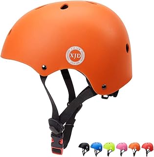 orange kids bike helmet