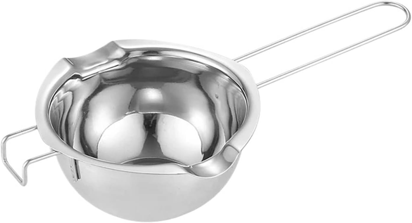 Stainless Steel Wax Melting Pot Double Boiler for Chocolate Candy Warmer Bowl Bakeware(600ML A)