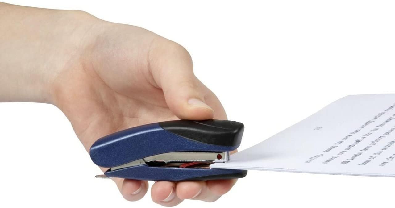 Rexel Bambi Mini Stapler, 10 Sheet Capacity, Metal Body, Includes Staples, Assorted Colours, 2100154