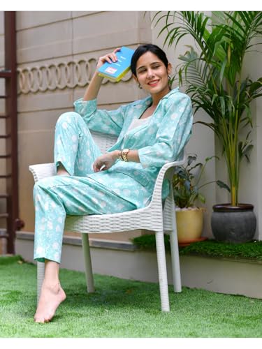 Image of DHRUVI TRENDZ Women's Rayon Floral Co Ord Set | Stylish | Festive | Travel | 3 /4 Sleeve Trendy Korean Summer Travel Outfit | Lightweight Two Piece Dress for Beach & Holiday Look