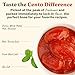 Cento Italian Style Whole Peeled Plum Tomatoes 28 Oz, Vine Ripened Fresh Tomatoes Canned with Natural Juices & Basil Leaf - Grown & Processed in Italy - BPA Free, Non-GMO, Gluten Free